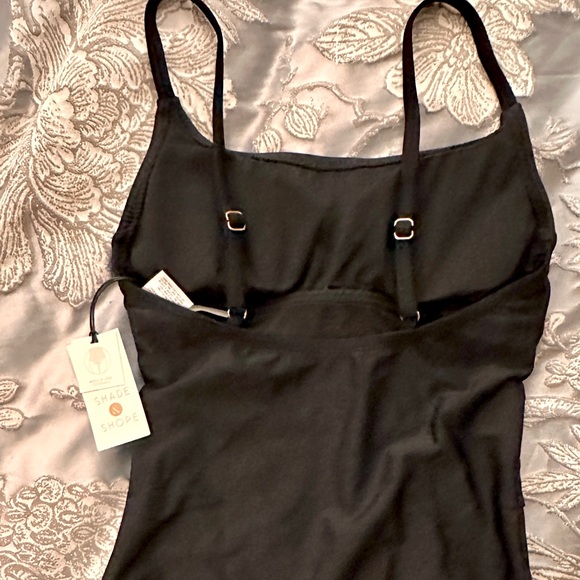 Black Mesh front one piece swimsuit - Picture 9 of 9